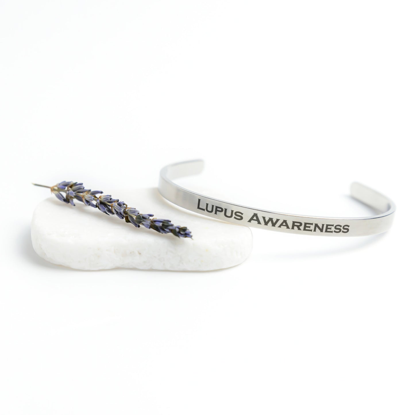 Personalized Lupus Awareness Cuff Bracelet