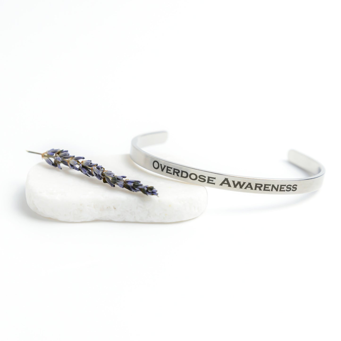Personalized Overdose Awareness Cuff Bracelet
