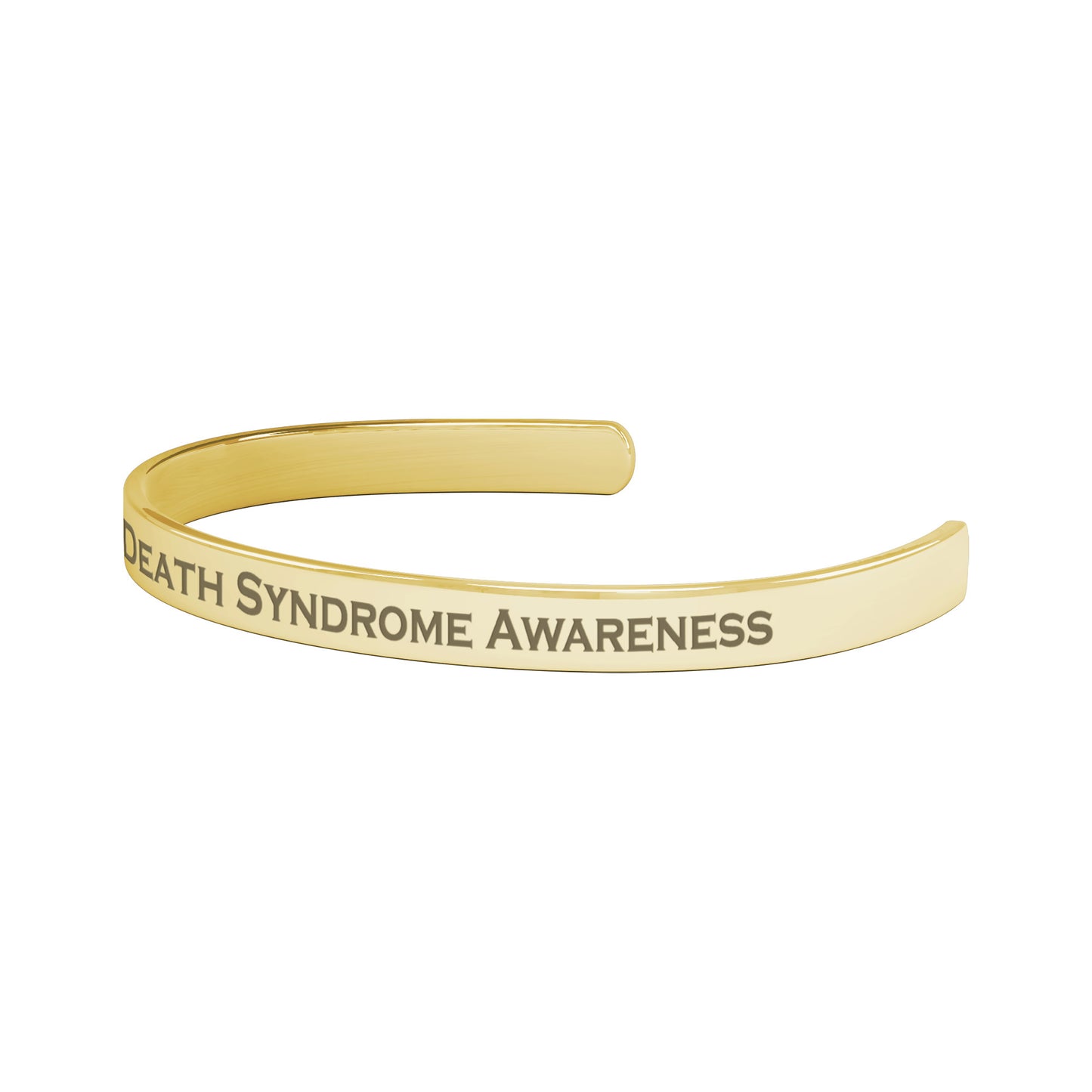 Personalized Sudden Infant Death Syndrome Awareness Cuff Bracelet