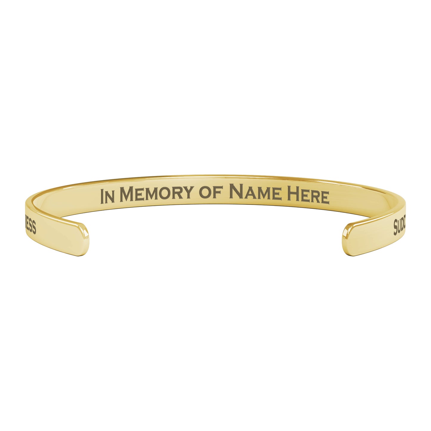 Personalized Sudden Infant Death Syndrome Awareness Cuff Bracelet