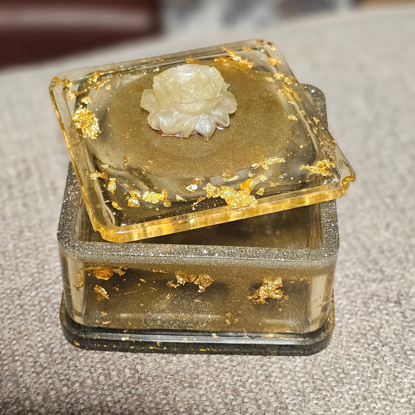 One of a Kind "Rose Trinket Box"