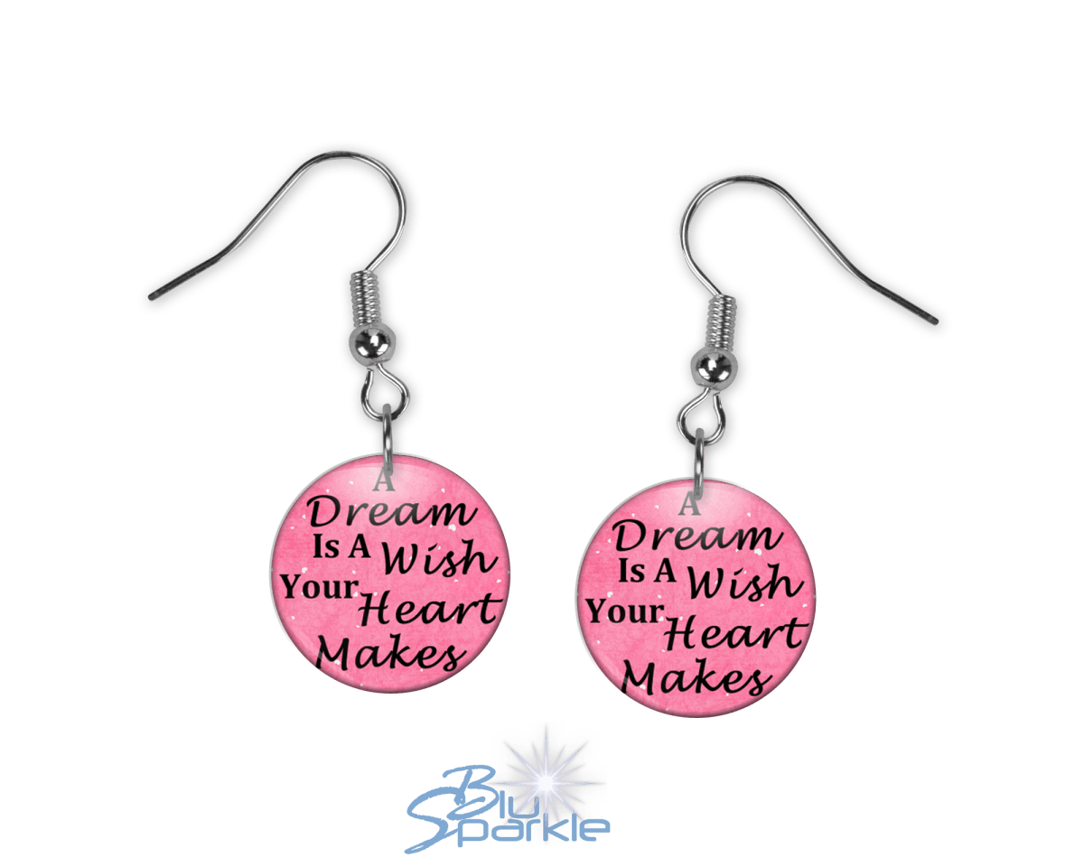 A Dream Is A Wish Your Heart Makes - Earrings - BluSparkle