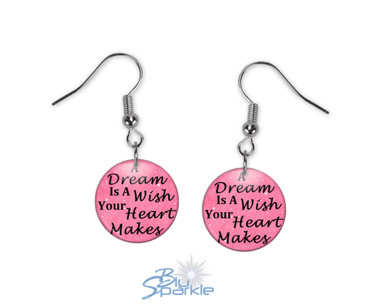 A Dream Is A Wish Your Heart Makes - Earrings - BluSparkle