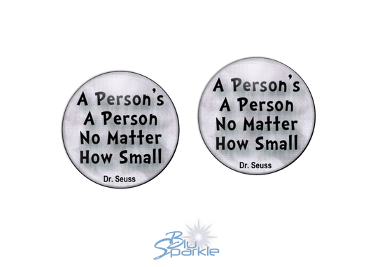 A Person's A Person, No Matter How Small - Earrings - BluSparkle