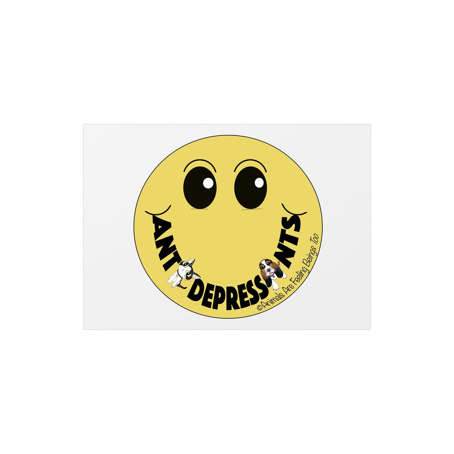 Anti-depressants Smiley Face 7x5 Postcard (Set of 10)