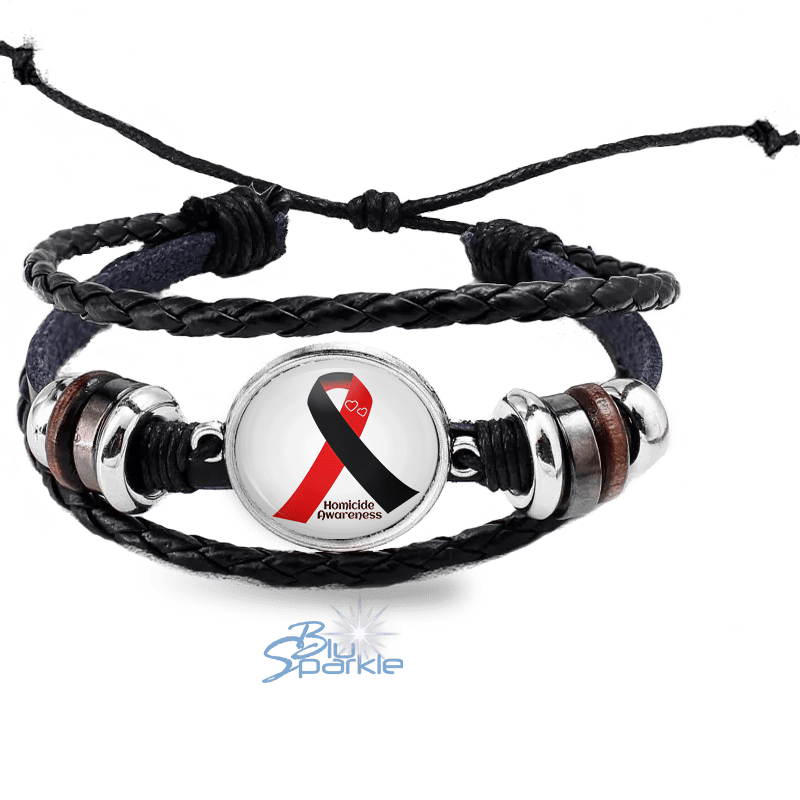 Awareness Ribbon - Personalized Bracelets - BluSparkle