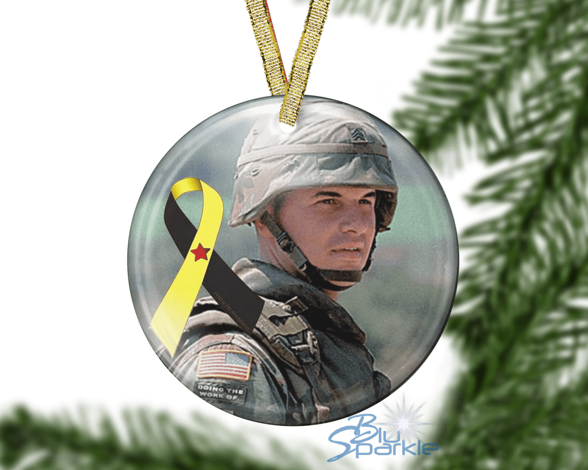 Awareness Ribbon - Personalized Ornaments - BluSparkle