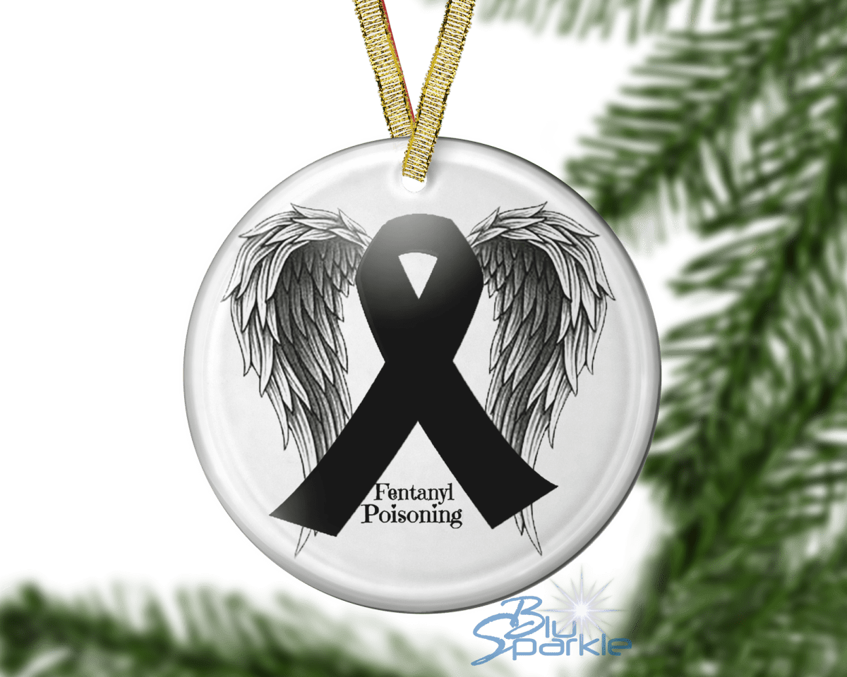 Awareness Ribbon - Personalized Ornaments - BluSparkle