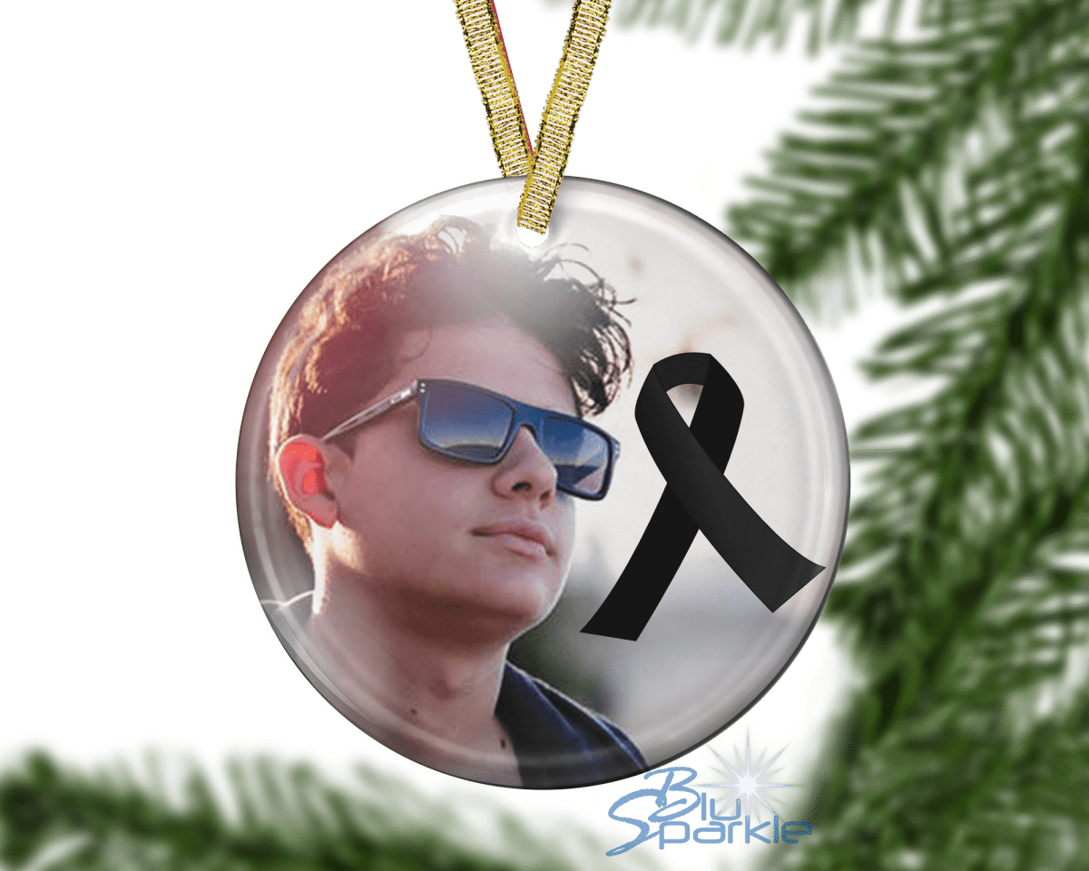 Awareness Ribbon - Personalized Ornaments - BluSparkle