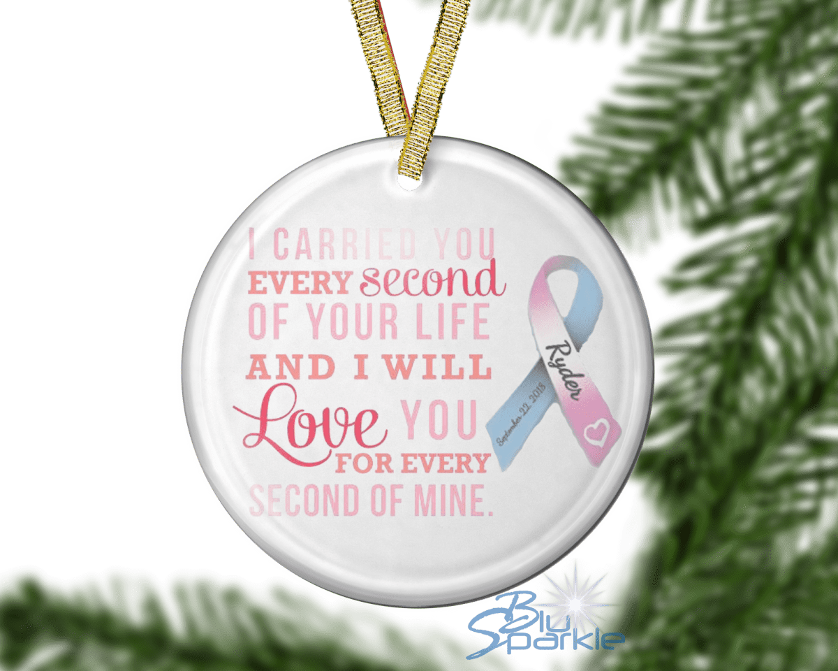 Awareness Ribbon - Personalized Ornaments - BluSparkle