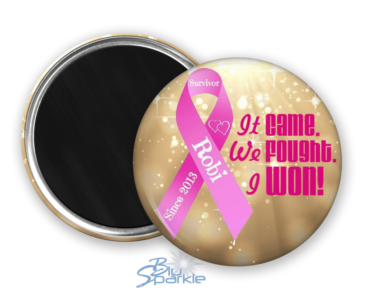 Awareness Ribbon & Quote - Personalized Magnets - BluSparkle