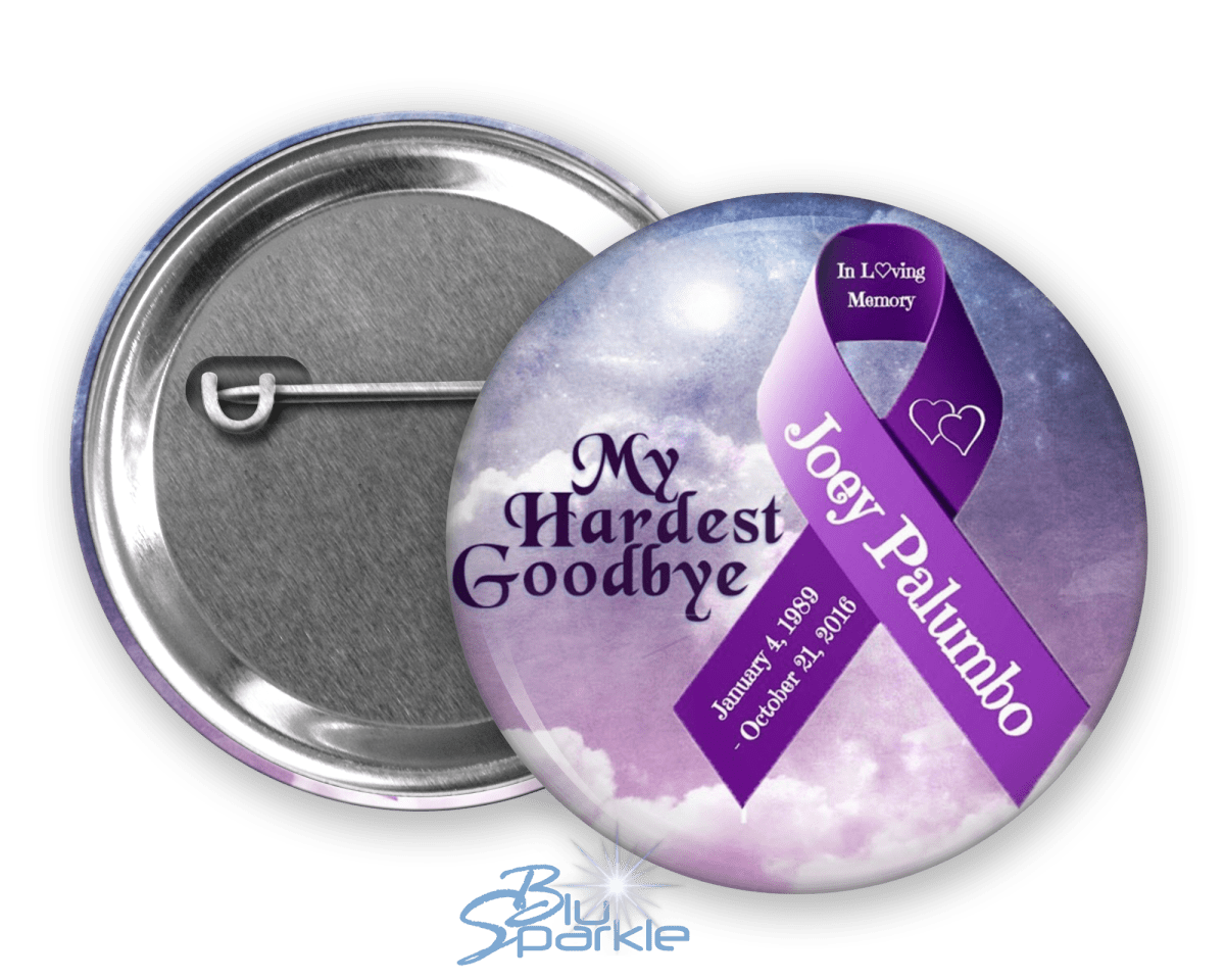 Awareness Ribbon & Quote - Personalized Pinback Button – BluSparkle