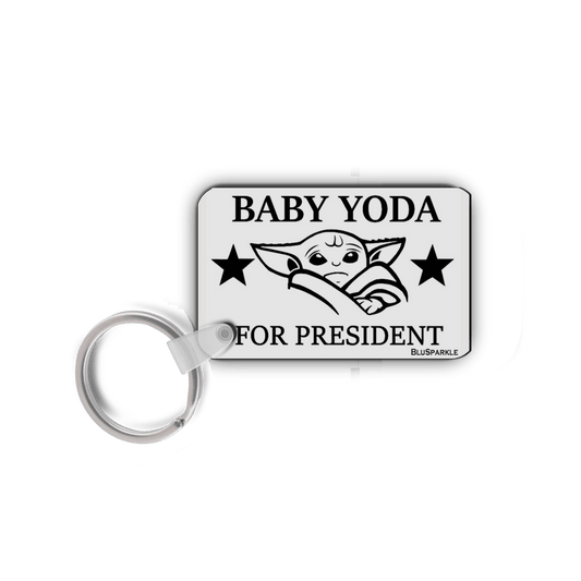 Baby Yoda For President Double Sided Key Chain - BluSparkle