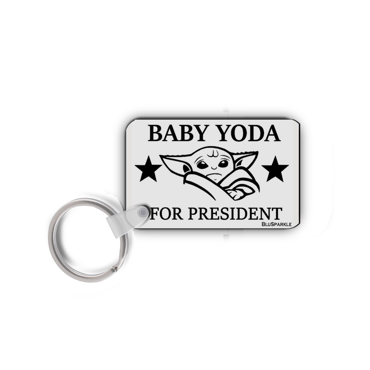 Baby Yoda For President Double Sided Key Chain - BluSparkle