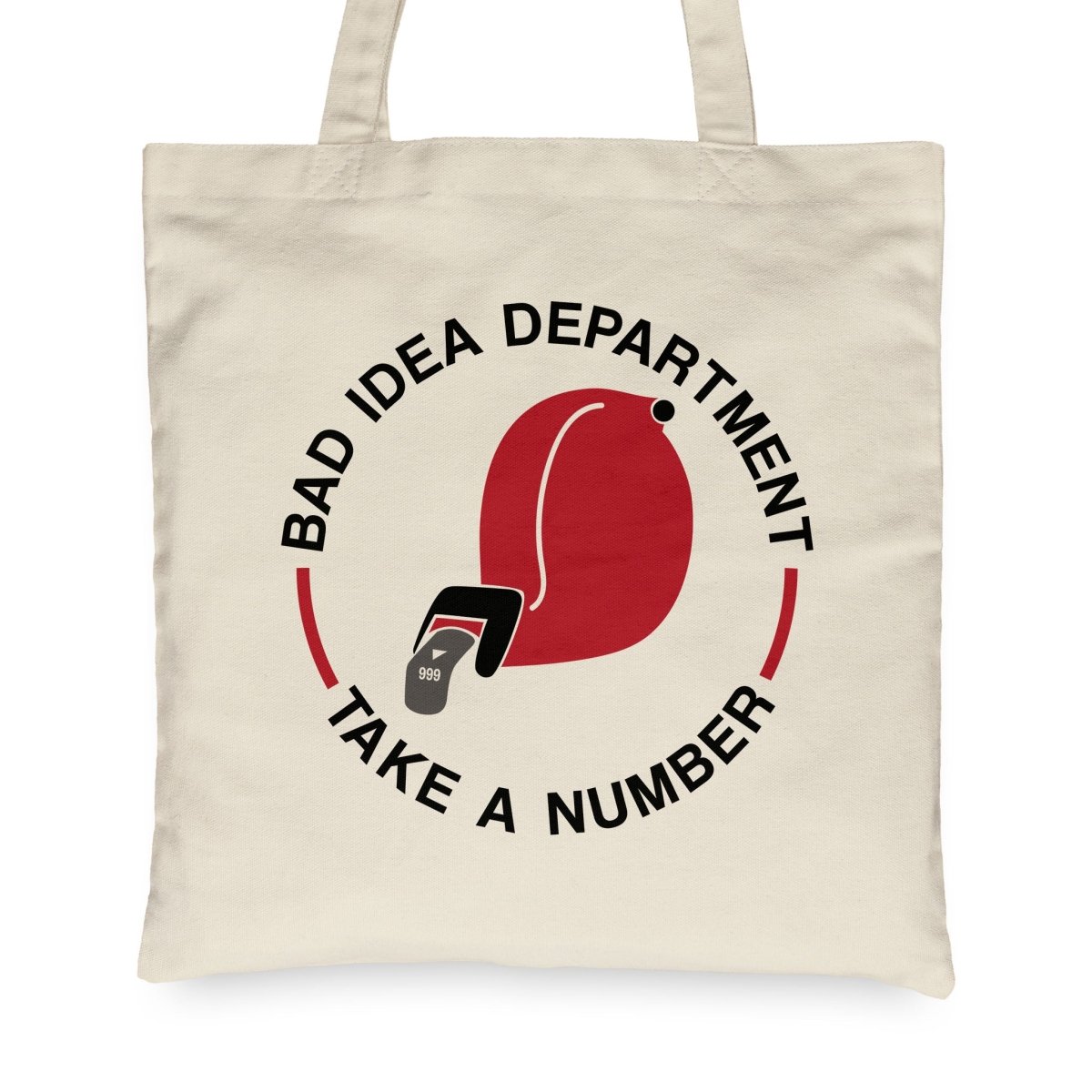 Bad Idea Department Canvas Tote Bag - BluSparkle