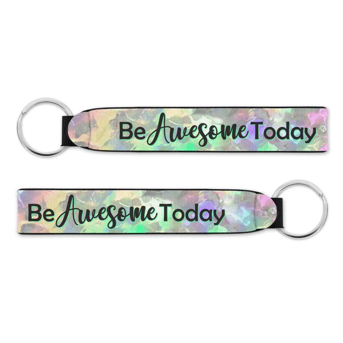 Be Awesome Today - Double - Sided Wristlet - BluSparkle