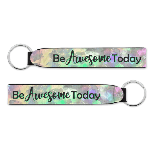 Be Awesome Today - Double - Sided Wristlet - BluSparkle