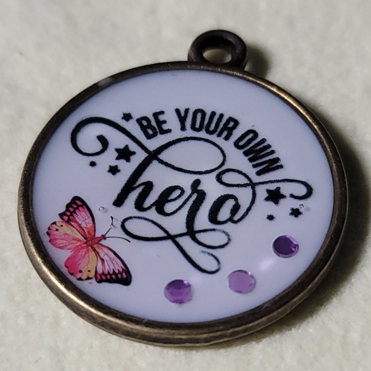 Be Your Own Hero Pendant Charm - BluSparkle