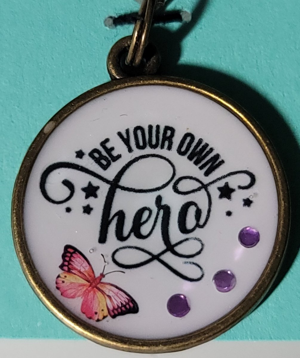 Be Your Own Hero Pendant Charm - BluSparkle