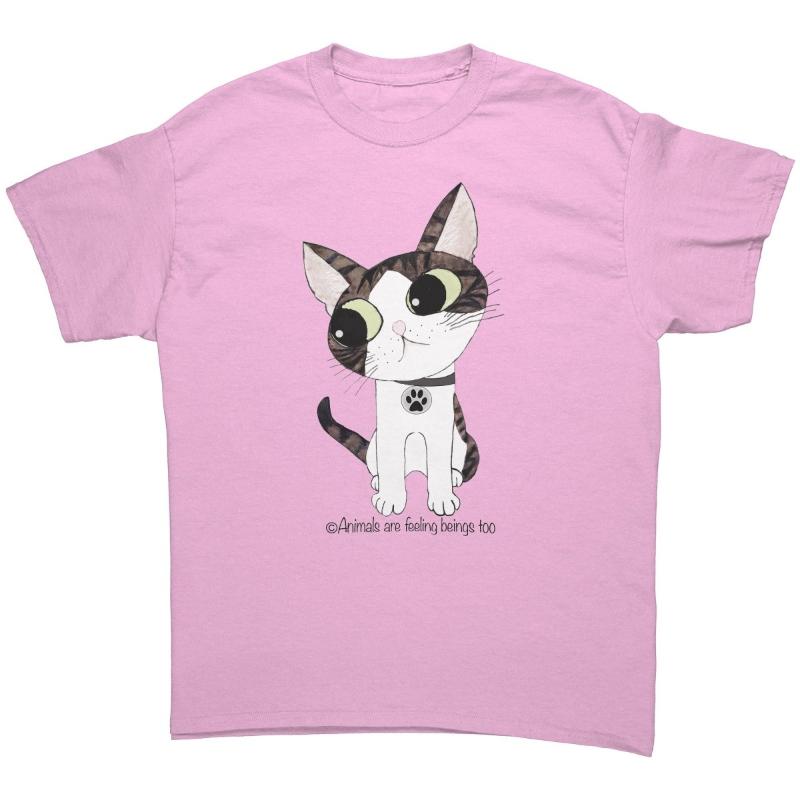 Cat Wagging Tail T-Shirt - BluSparkle