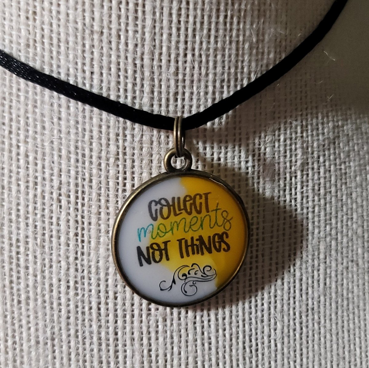 Collect Memories, Not Things Pendant Charm - BluSparkle