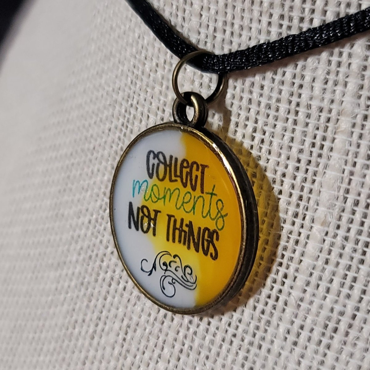 Collect Memories, Not Things Pendant Charm - BluSparkle