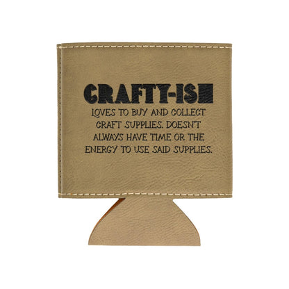 Crafty - ish Leatherette Beverage Holder - BluSparkle