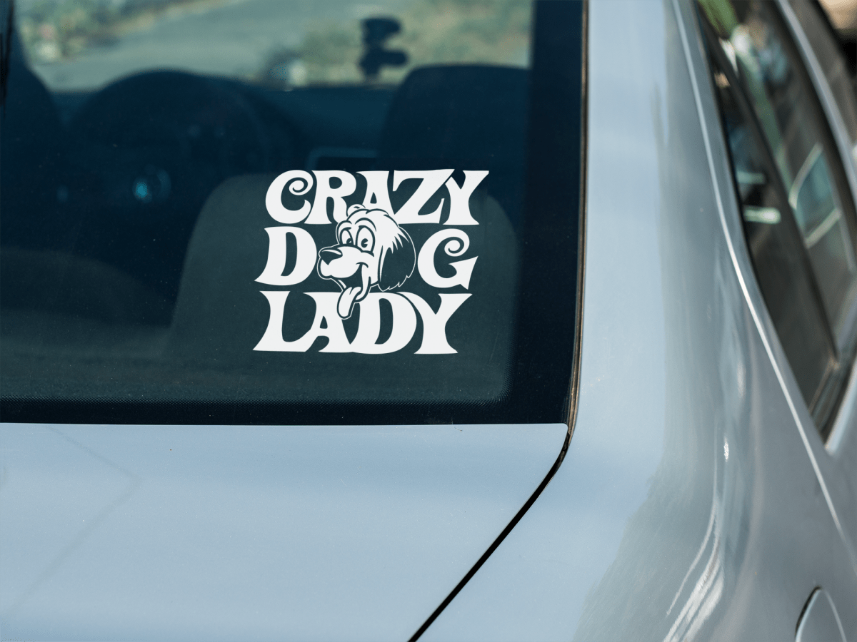 Crazy Dog Lady Decal - BluSparkle