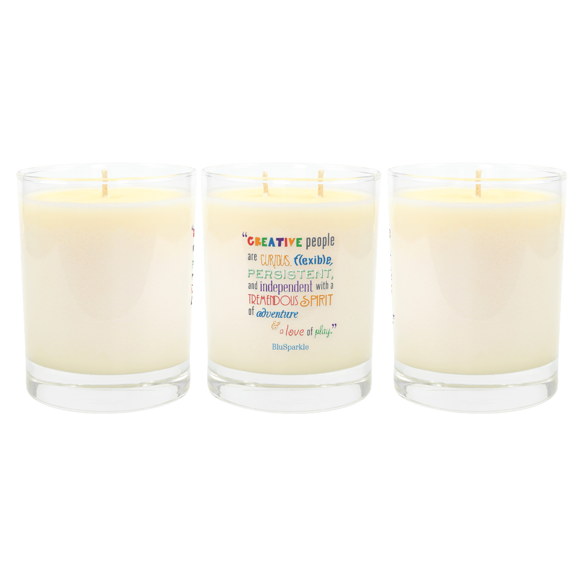 Creative People are Curious Handcrafted Candle - BluSparkle