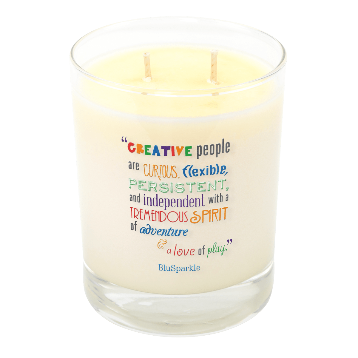 Creative People are Curious Handcrafted Candle - BluSparkle