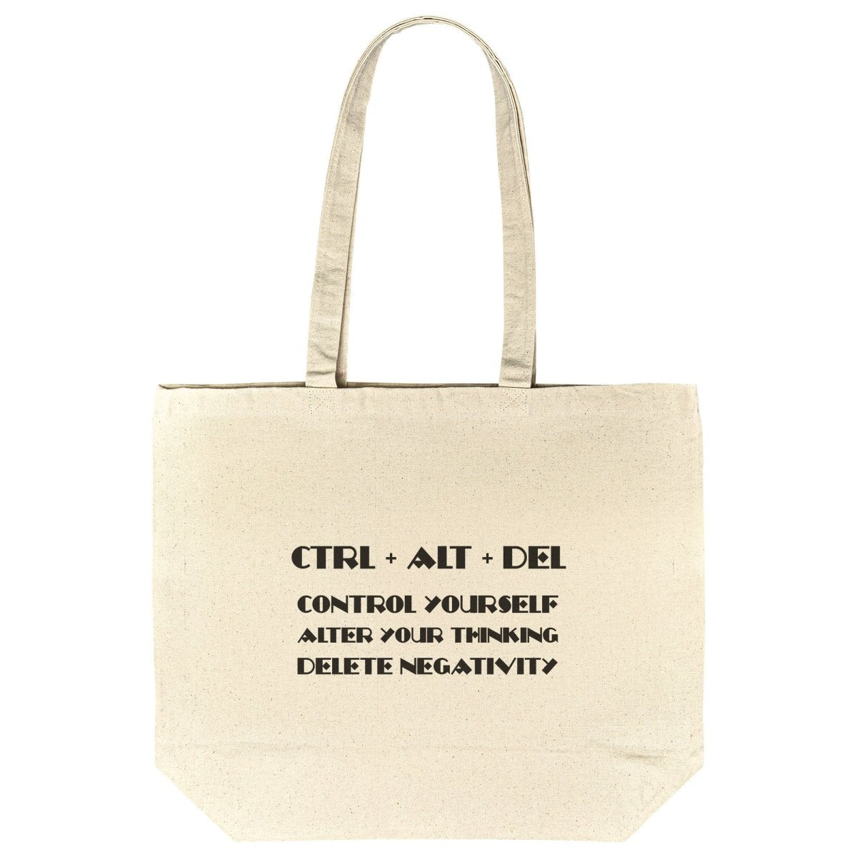 CTRL+ALT+DEL Rounded Canvas Tote Bag - BluSparkle