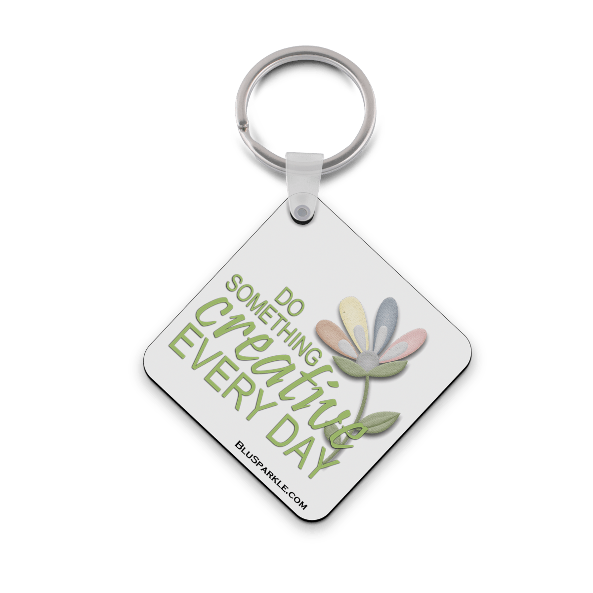 Do Something Creative Every Day - Double Sided Key Chain - BluSparkle