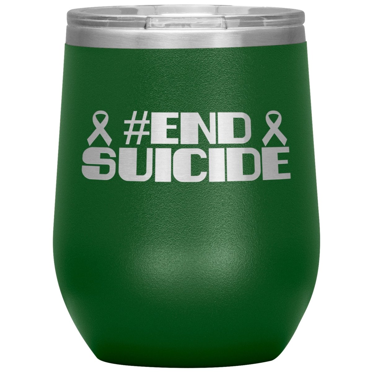 #End Suicide 12oz Wine Insulated Tumbler - BluSparkle