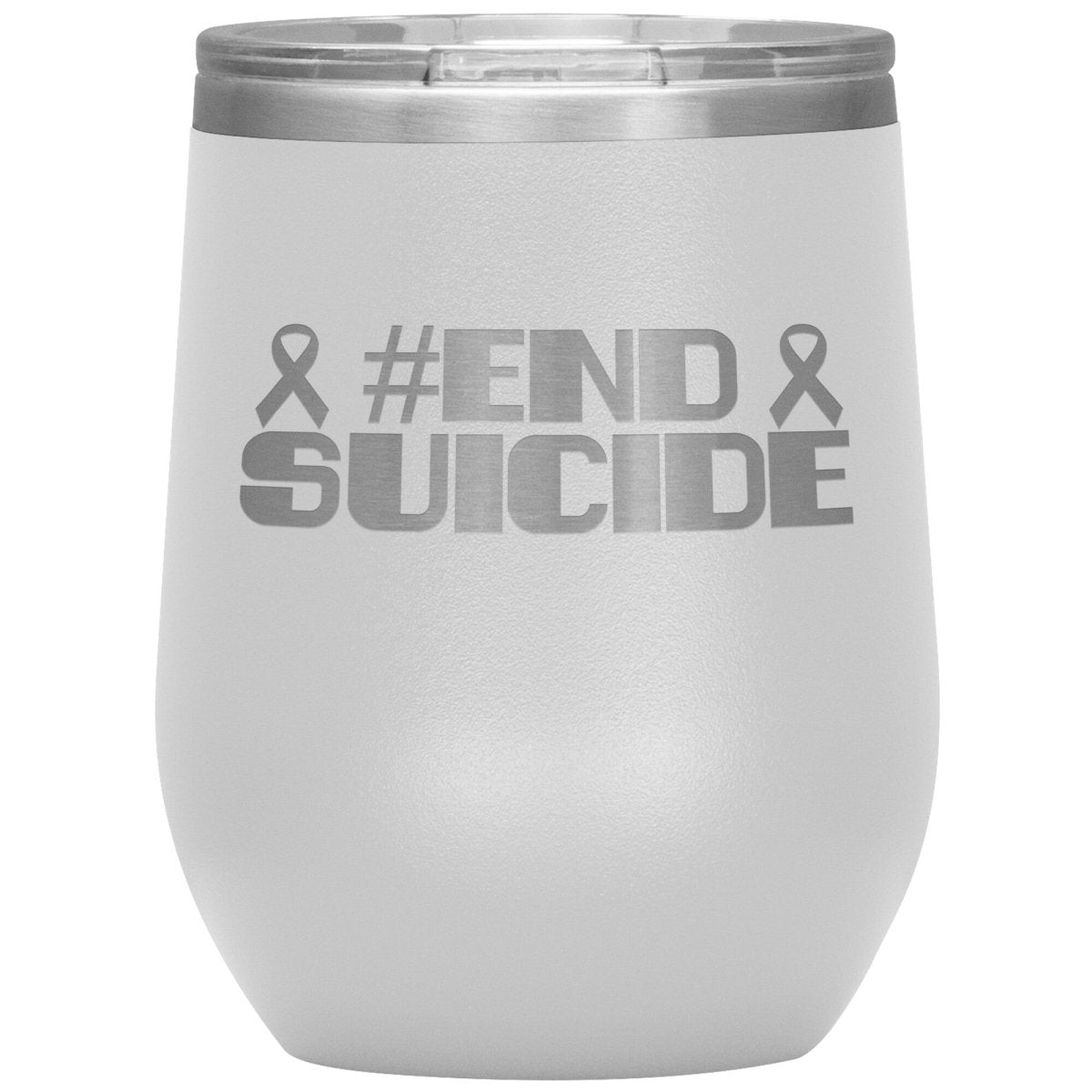 #End Suicide 12oz Wine Insulated Tumbler - BluSparkle