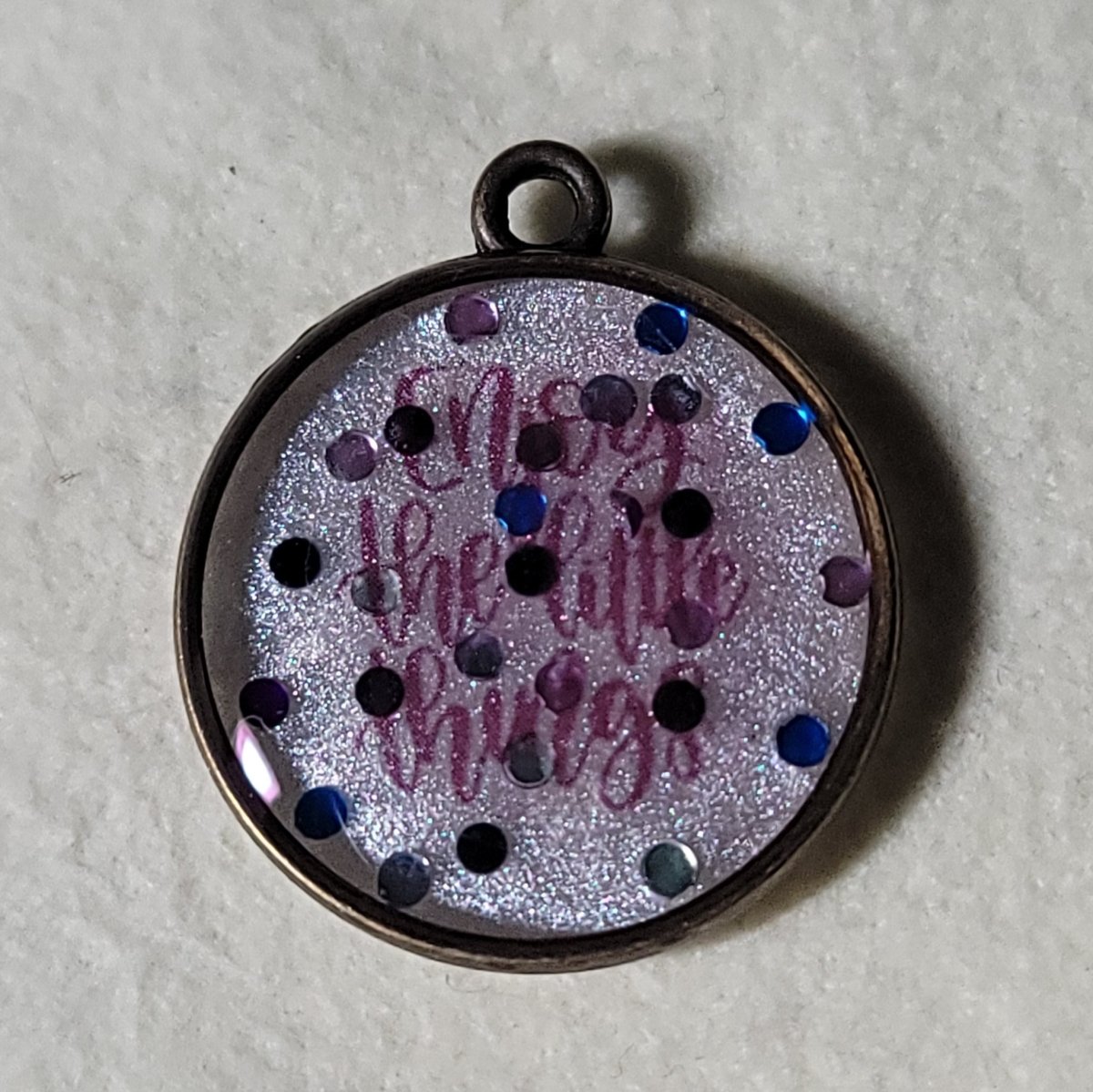 Enjoy The Little Things Pendant Charm - BluSparkle