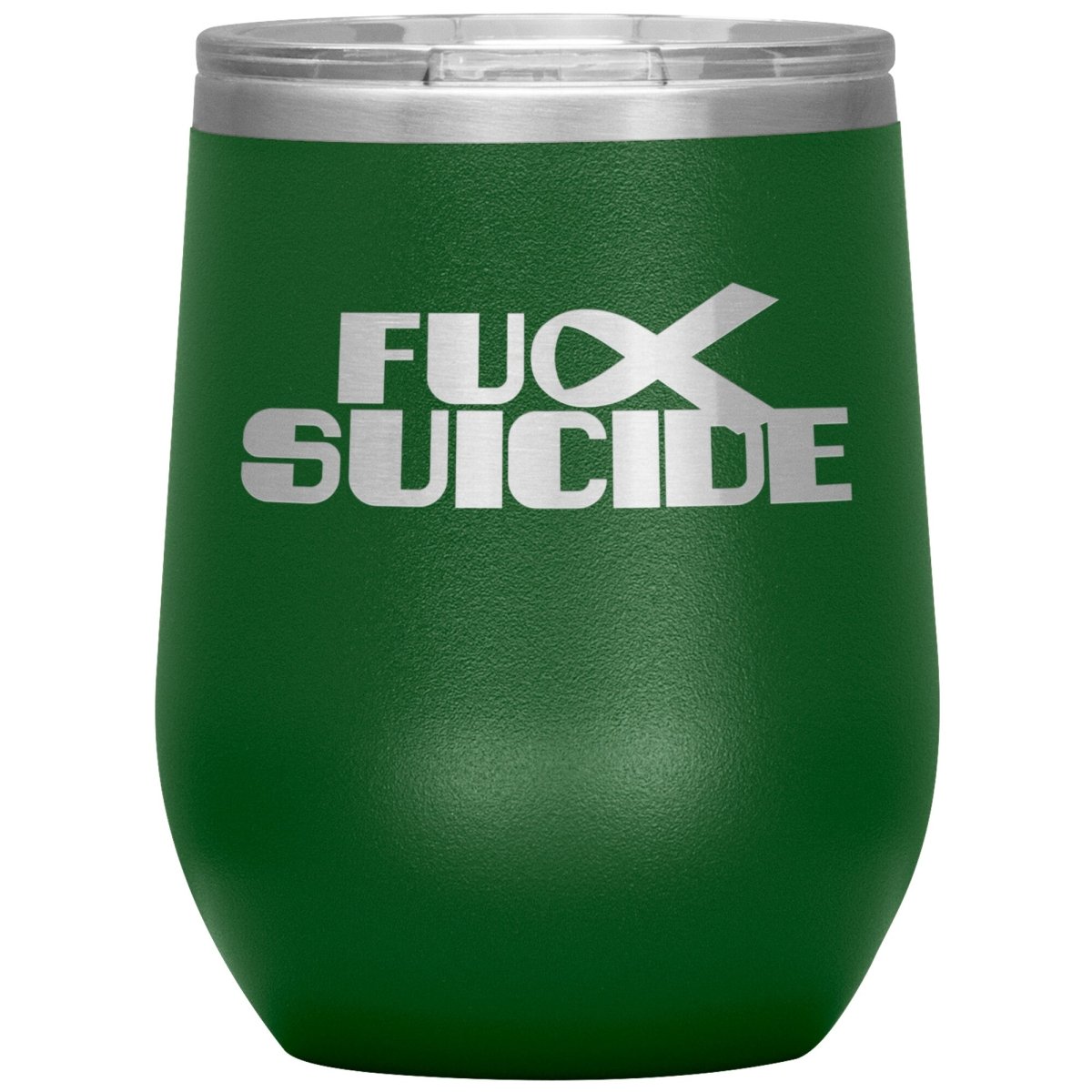 Fu** Suicide 12oz Wine Insulated Tumbler - BluSparkle