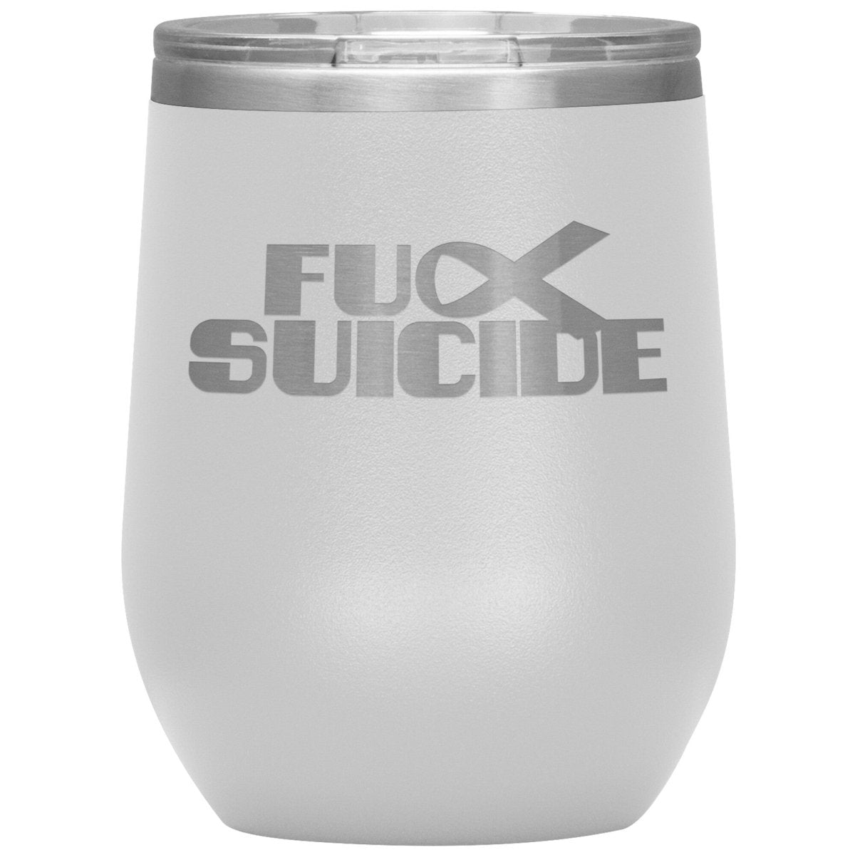 Fu** Suicide 12oz Wine Insulated Tumbler - BluSparkle