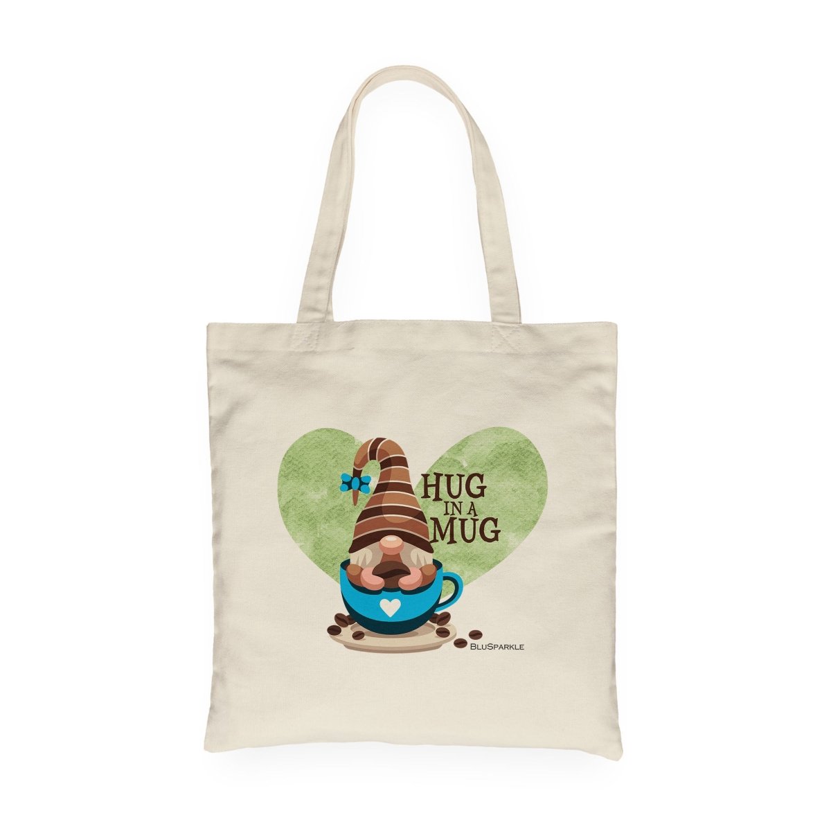 Gnome in a Mug Canvas Tote Bag - BluSparkle