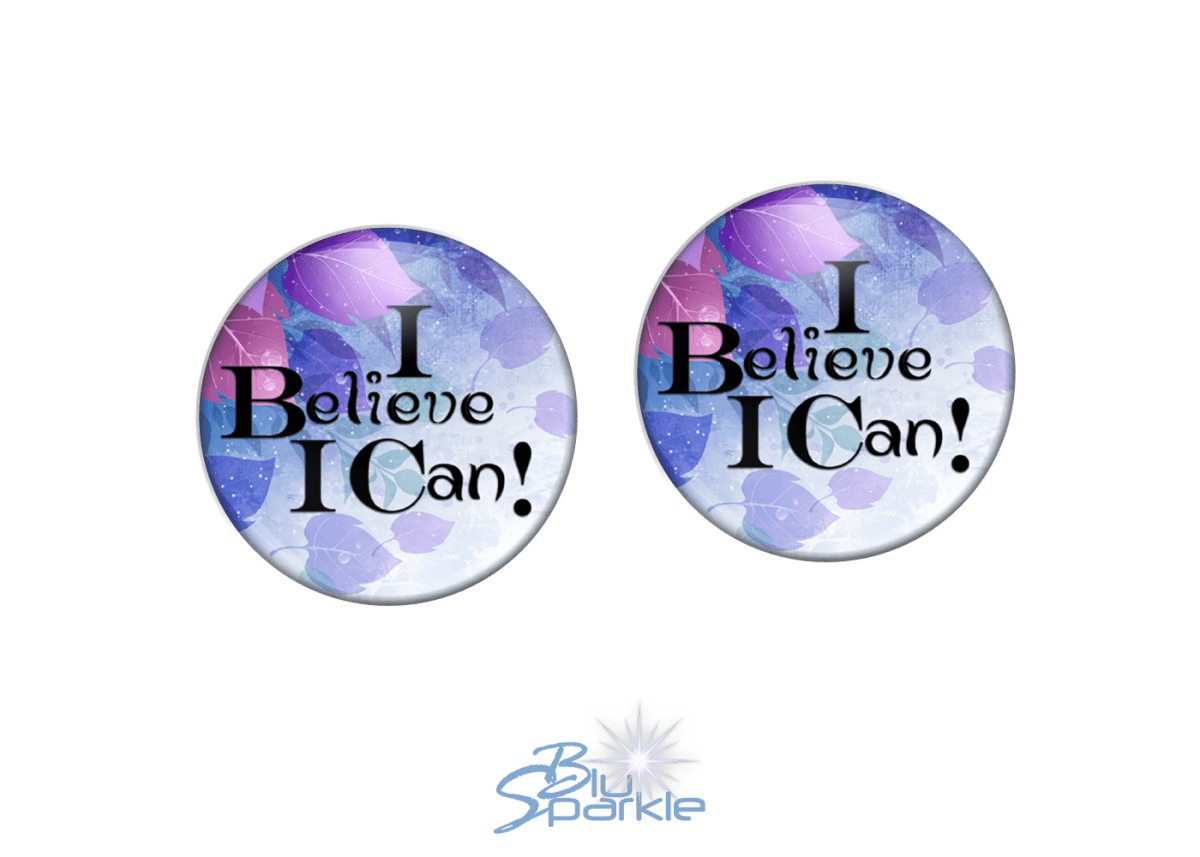 I Believe I Can - Earrings - BluSparkle