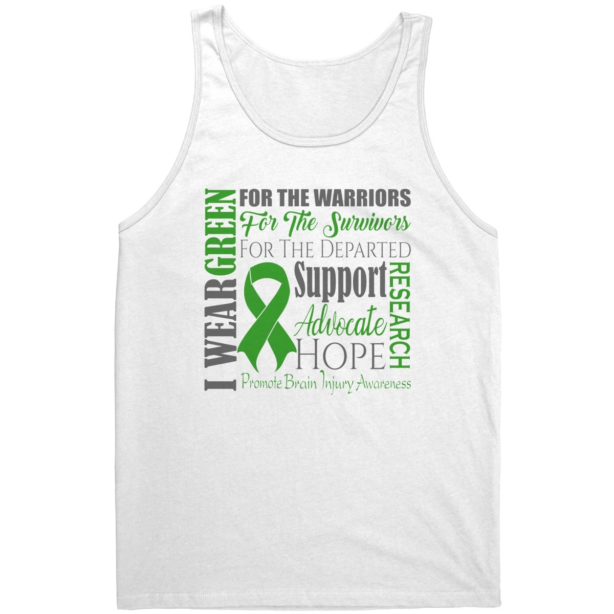 I Wear Green for Brain Injury Awareness T-Shirt, Hoodie, Tank - BluSparkle