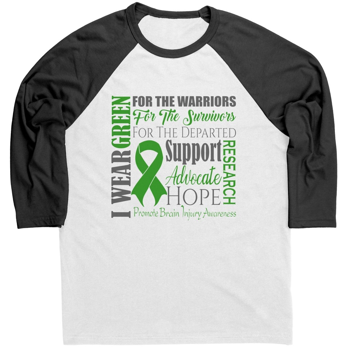 I Wear Green for Brain Injury Awareness T-Shirt, Hoodie, Tank - BluSparkle