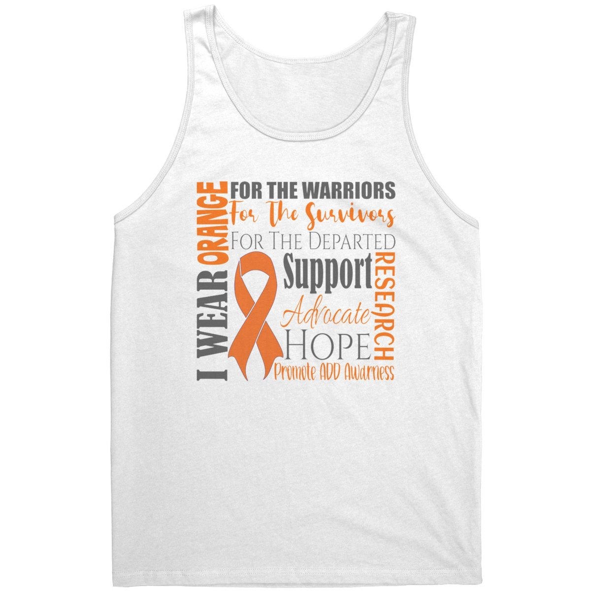 I Wear Orange for ADD Awareness T-Shirt, Tank, Sweatshirt, Hoodie - BluSparkle