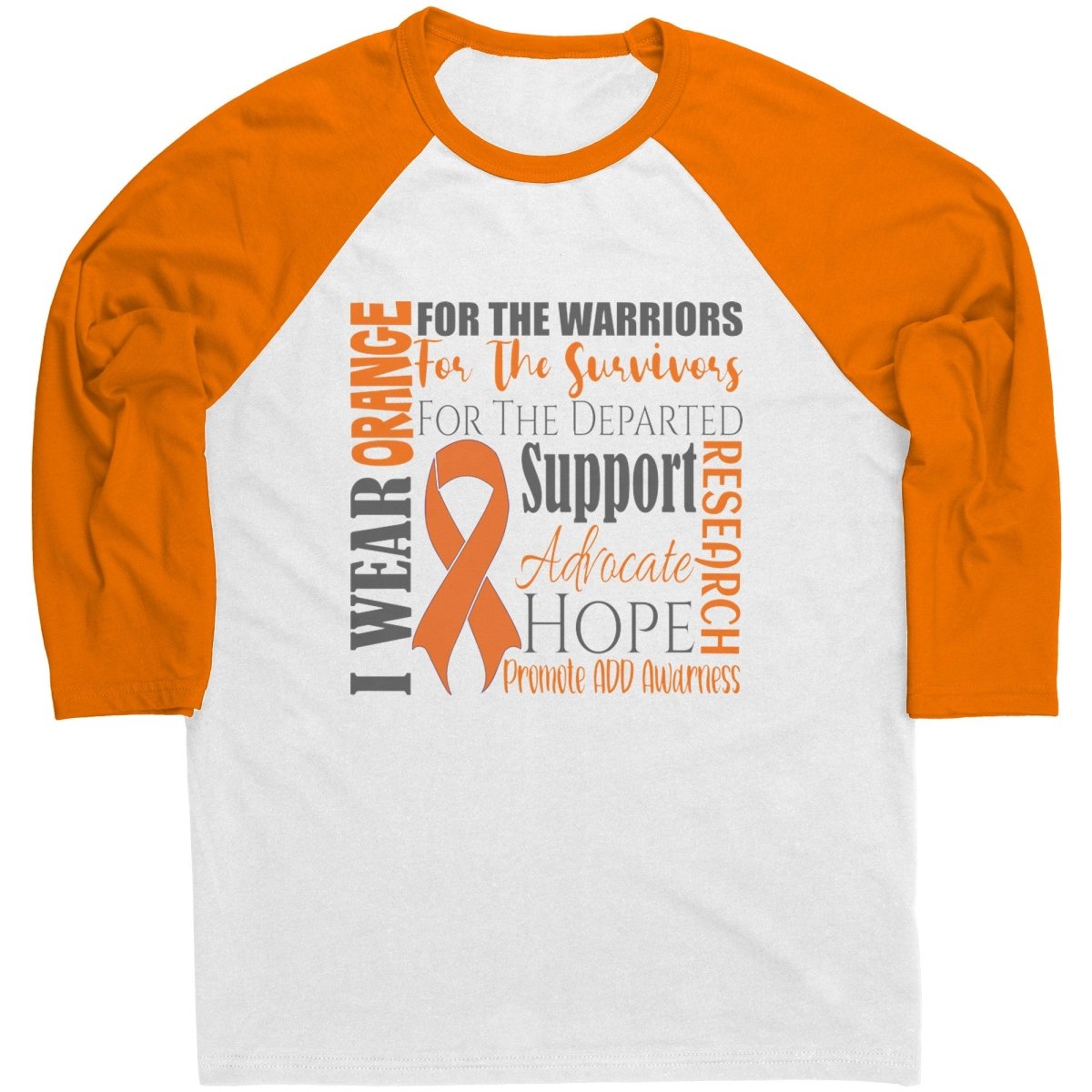 I Wear Orange for ADD Awareness T-Shirt, Tank, Sweatshirt, Hoodie - BluSparkle