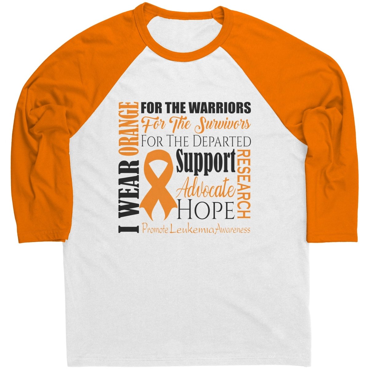 I Wear Orange for Leukemia Awareness T-Shirt, Hoodie, Tank - BluSparkle