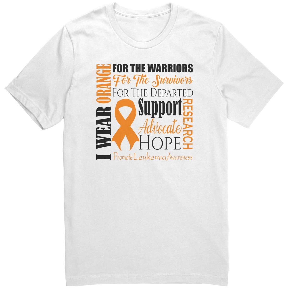 I Wear Orange for Leukemia Awareness T-Shirt, Hoodie, Tank - BluSparkle