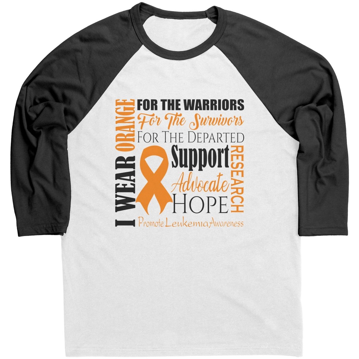 I Wear Orange for Leukemia Awareness T-Shirt, Hoodie, Tank - BluSparkle