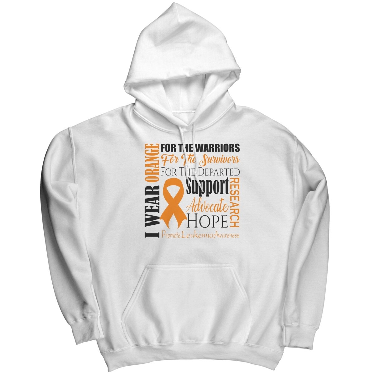 I Wear Orange for Leukemia Awareness T-Shirt, Hoodie, Tank - BluSparkle