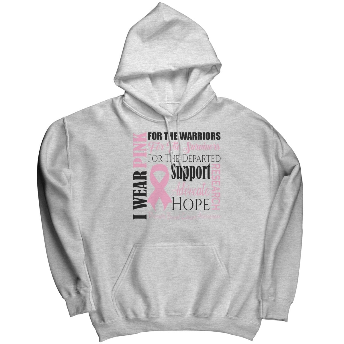 I Wear Pink for Breast Cancer Awareness T-Shirt, Hoodie, Tank - BluSparkle