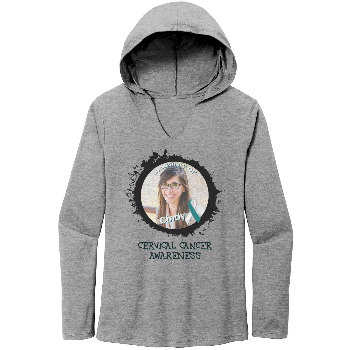 In Memory / In Honor of Cervical Cancer Awareness T-Shirt, Hoodie, Tank - BluSparkle