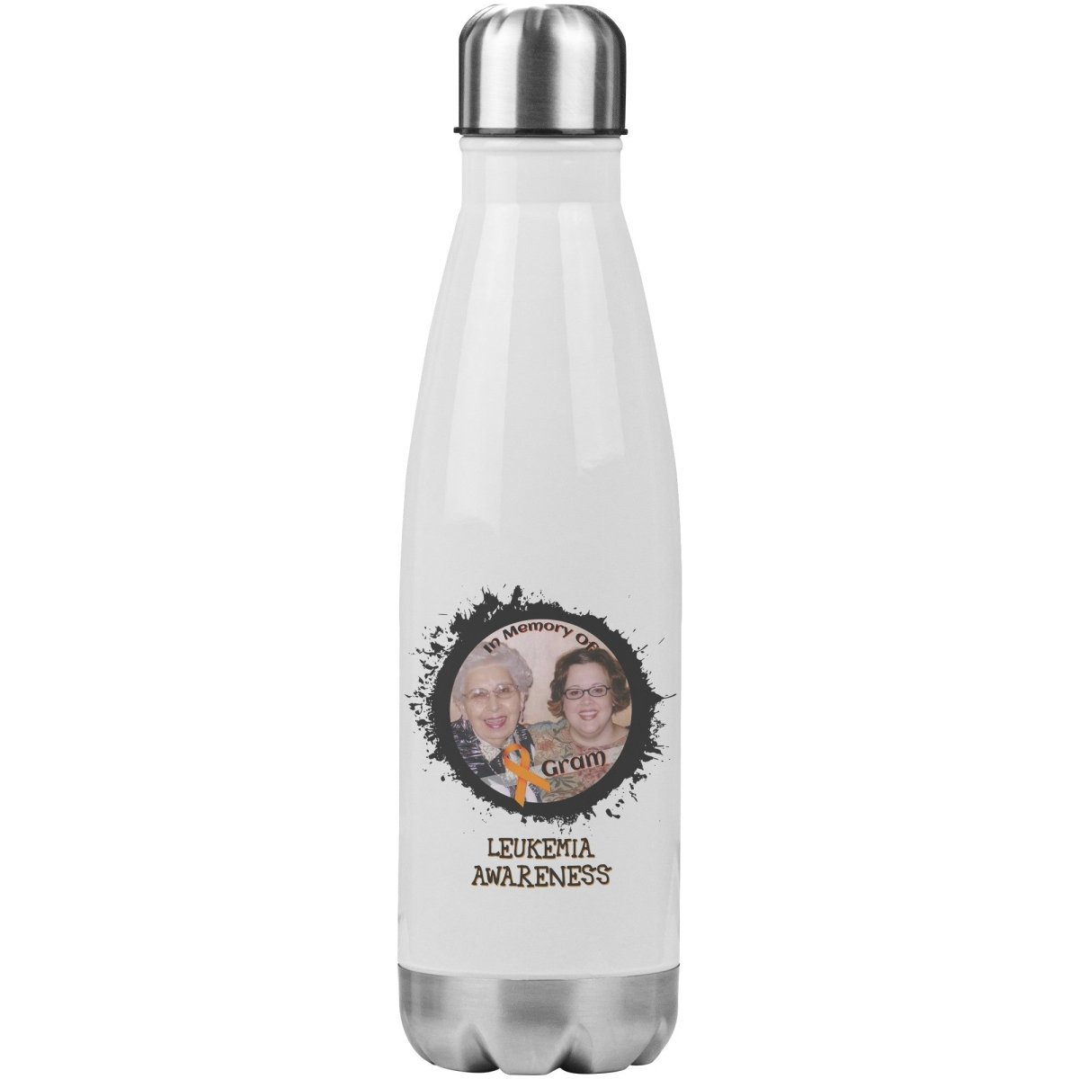 In Memory / In Honor of Leukemia Awareness 20oz Insulated Water Bottle |x| - BluSparkle